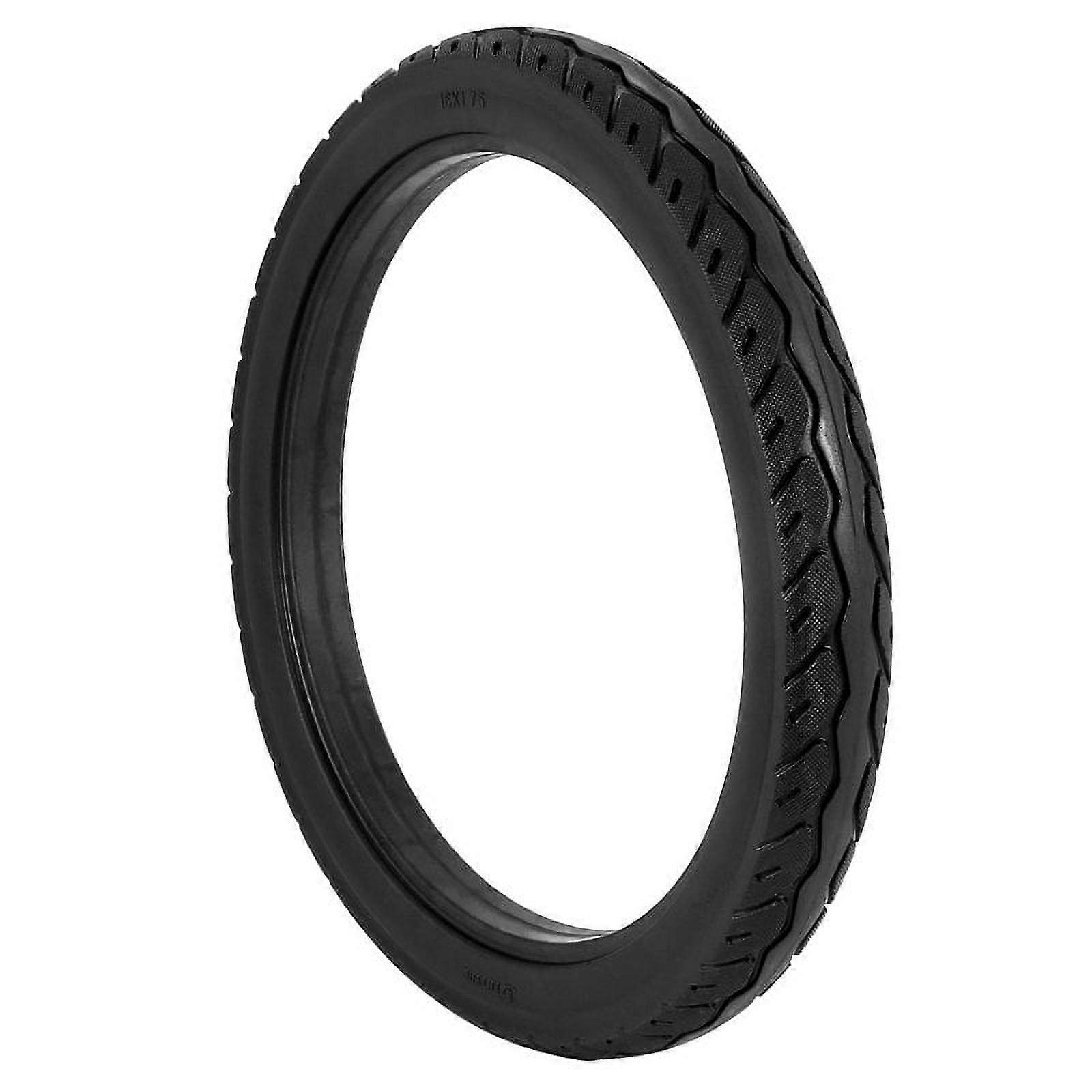 16" Rubber Bicycle Solid Tires, Black