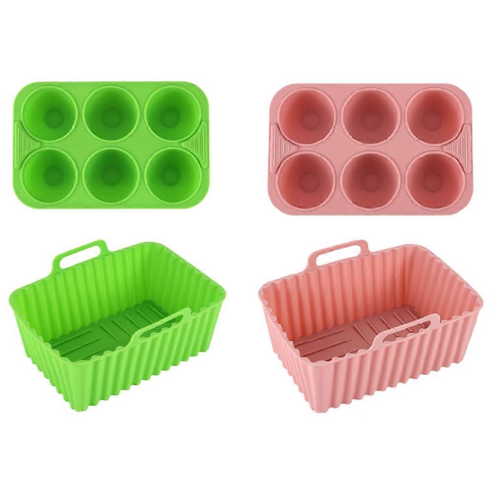 Silicone Baking Tray Set Baking Tool Rectangular Multi-Purpose Cake Jelly Pudding Silicone Tray Mol