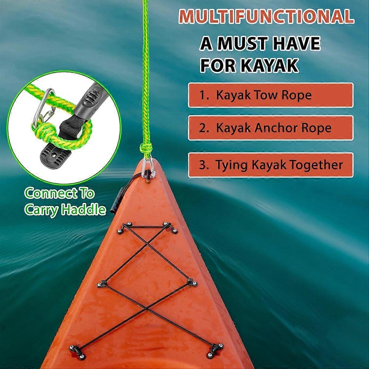 Floating Kayak Tow Rope with Clips Quick Connect Rescue Line for Kayaks Jet Ski Anchor Rope Kayak Ac