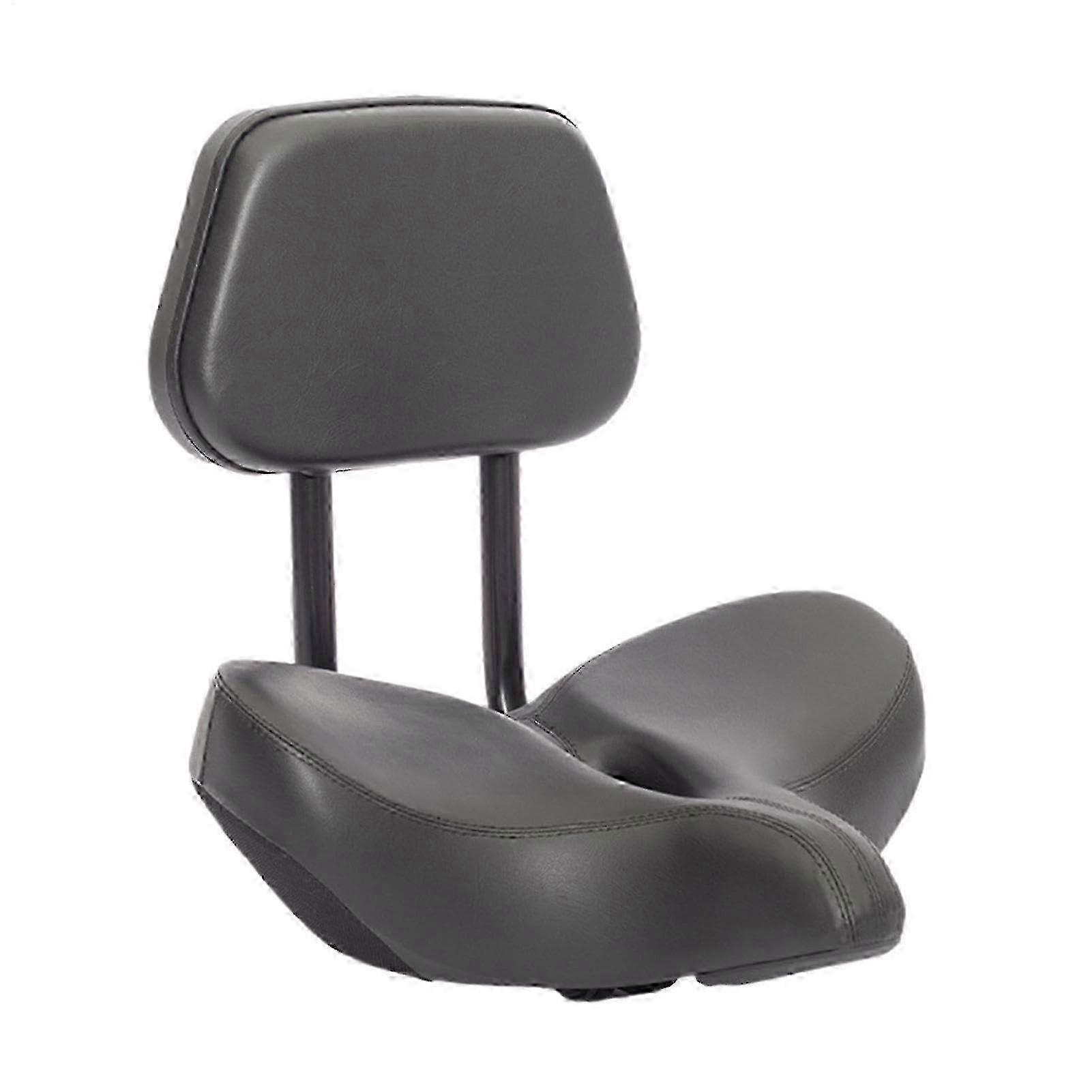 Durable bike seat with foam cushion and backrest