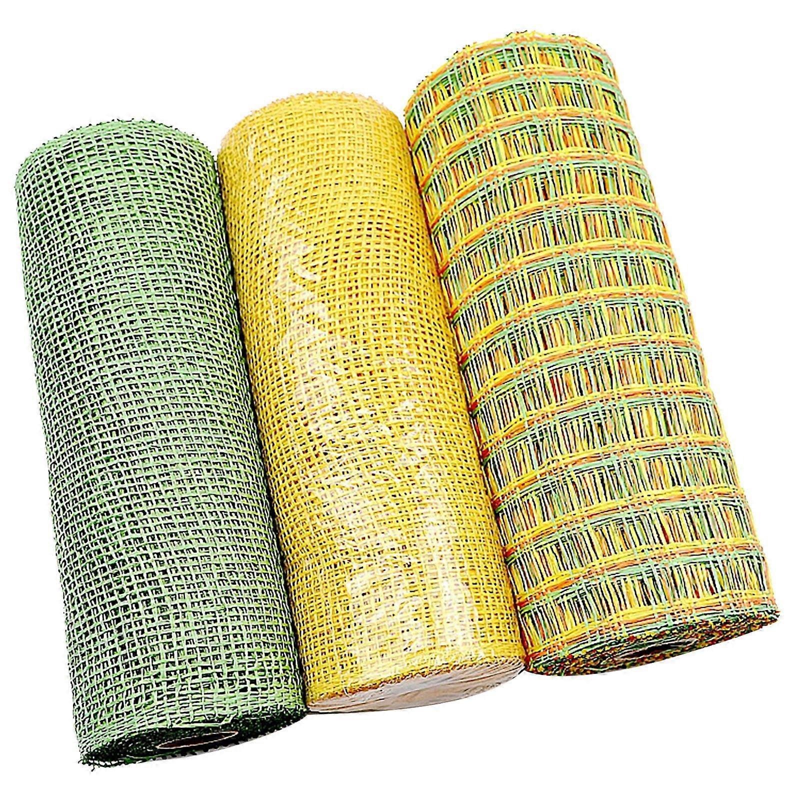 Yakbaofuo Gift Wrapping Paper Pp Net Cloth Packaging Net Garland Decoration Garland Door Hanging Polyester Net Holiday Decoration