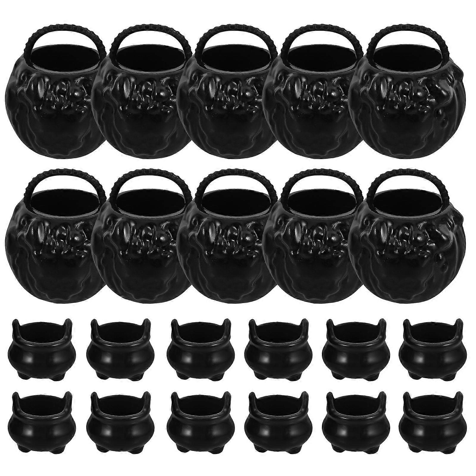 Cauldron Buckets for Halloween Party Use 1Set