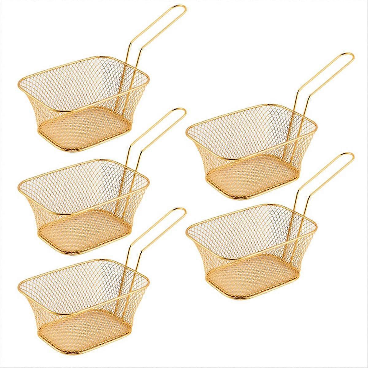 square oil filter frying basket snack tableware basket large