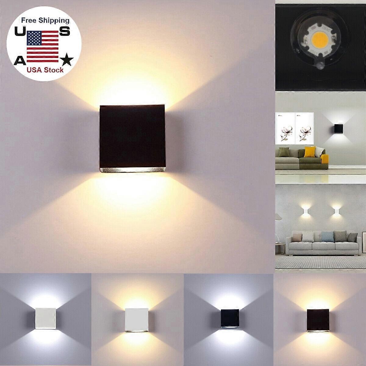 EIMELI Modern Dimmable LED Wall Sconce with Glass Shade -Light 12W Wall Sconce