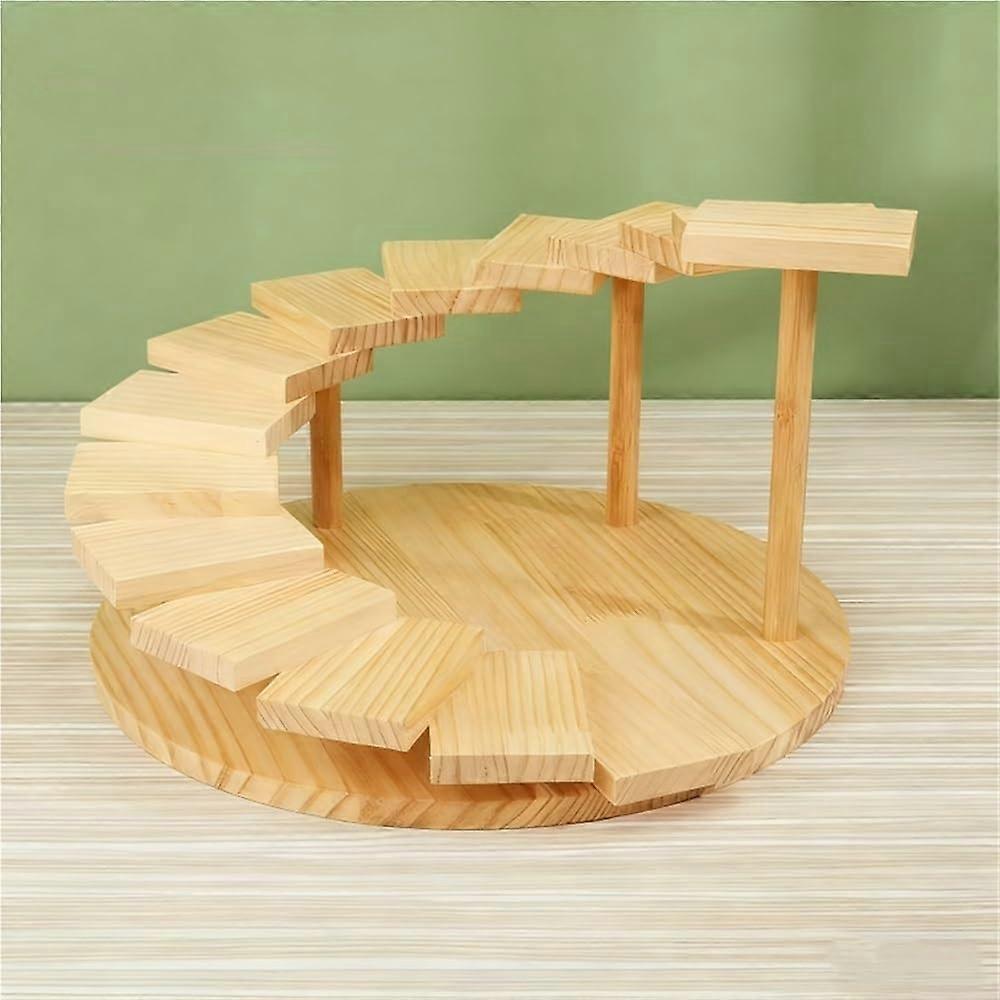 Large MultiTier Wooden Sushi Serving Tray with Stair Design for Elegant Food Presentation