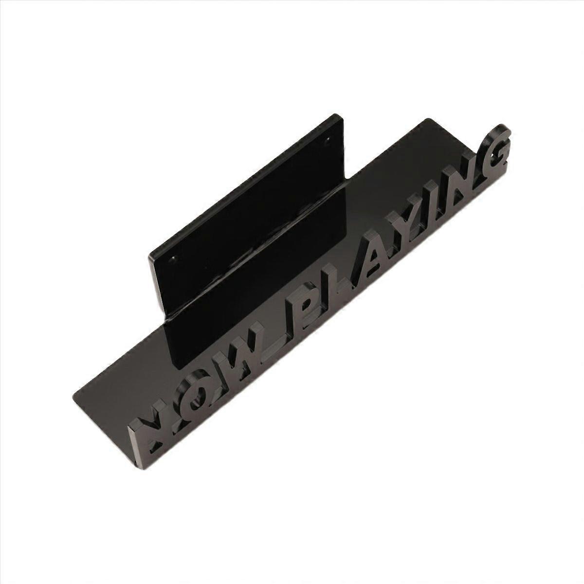 حامل عرض سجل CD مثبت على الحائط أسود