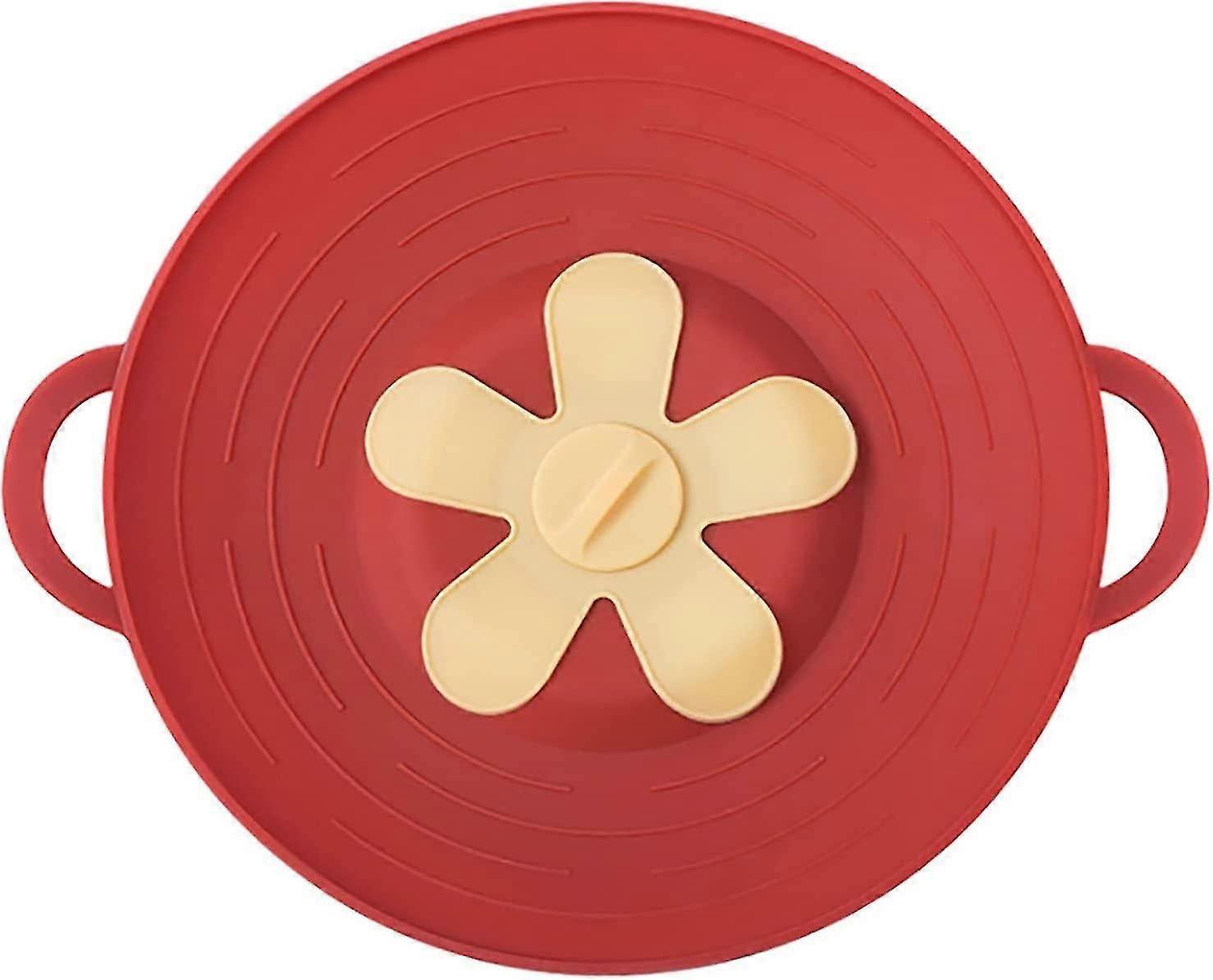 32cm Silicone Spill-proof Pot Lid, High Temperature, Splash-proof And Boiling-proof Thickened Casserole Lid