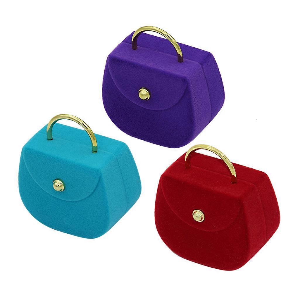 Jewelry Display Empty Ring Boxes for Storage 9Pcs Handbag Design Case