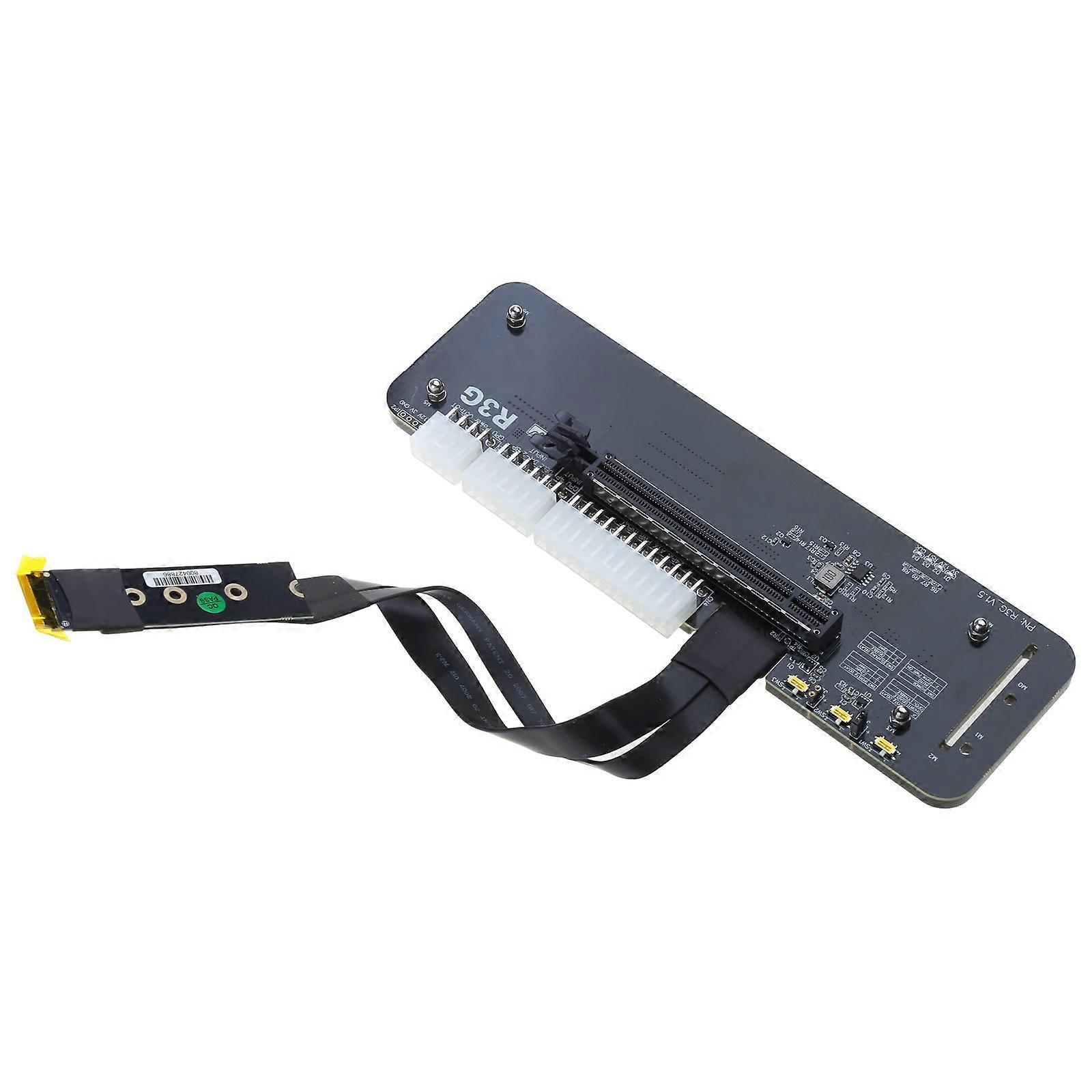 Support de carte graphique externe R43SG/R43SGTU M.2 M-key vers PCIe 3.0x4 pour carte d'extension NVMe, compatible avec les cartes graphiques hôtes. Multicolore.
