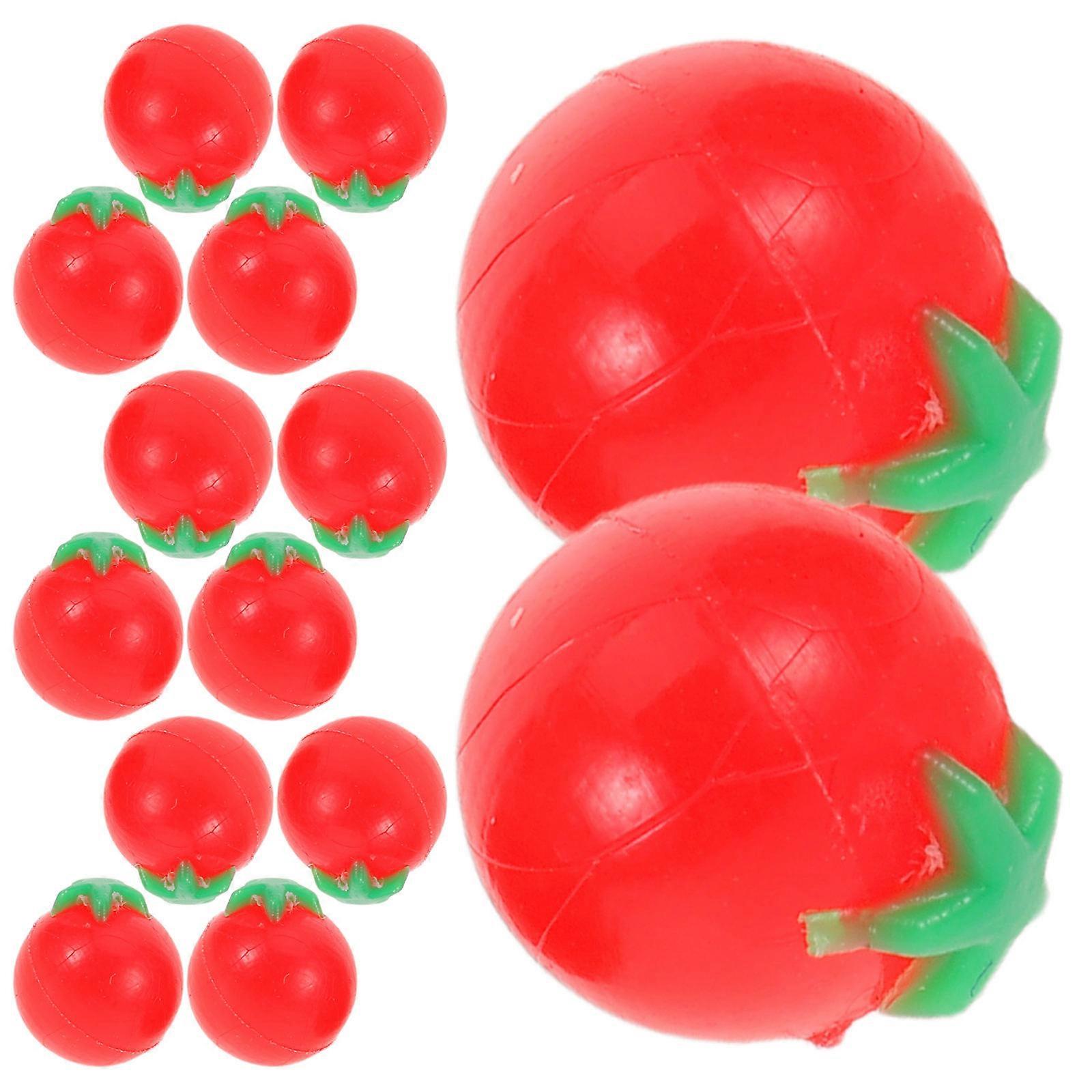 Dollhouse Mini Simulation Cherry Tomato Models for Pretend Play 100Pcs Red