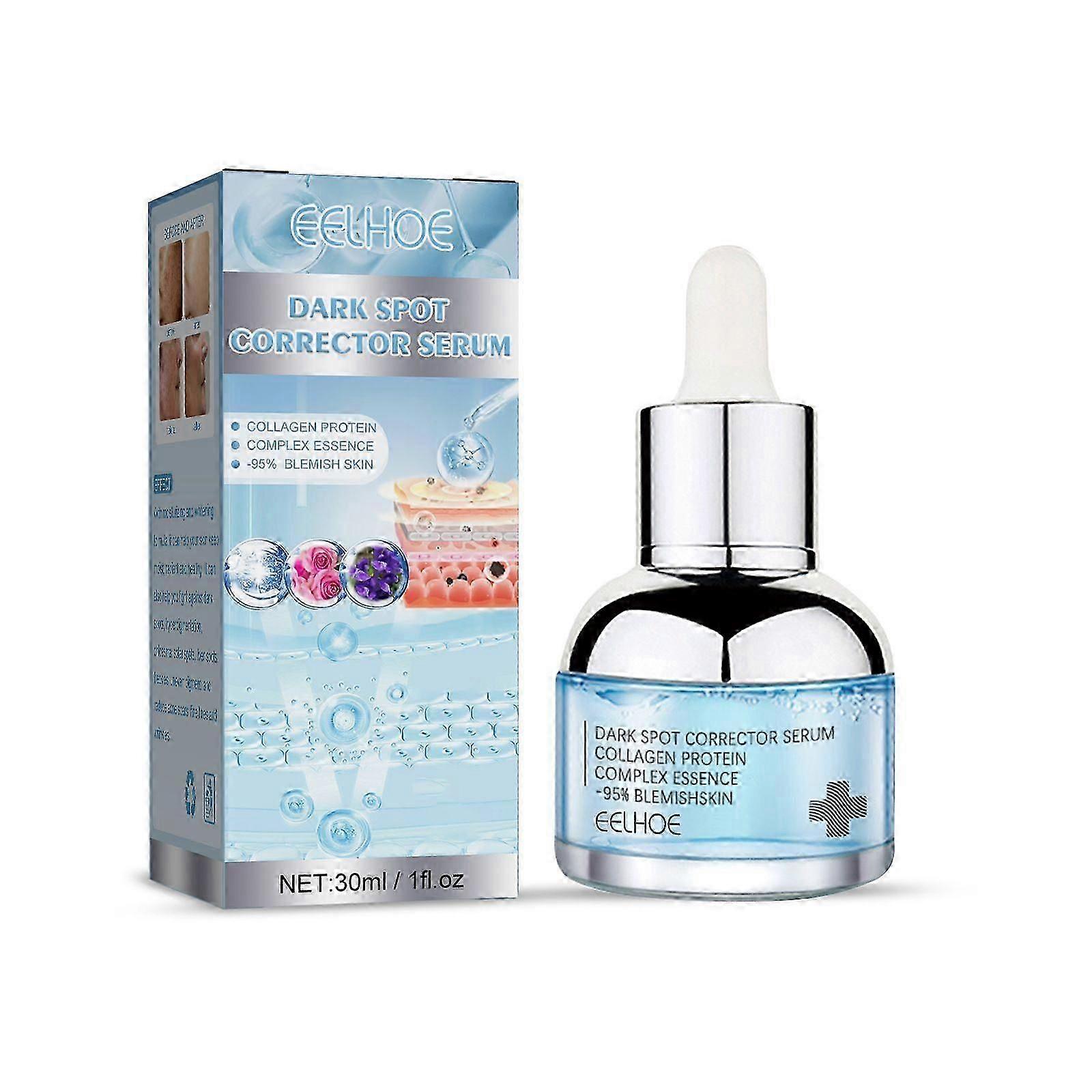 Sheep Placenta Collagen Serum for Brightening & Anti-Aging  Moisturizing Dark Spot Fade Essence with Rose & Scutellaria Extracts for Youthful, Even Sk