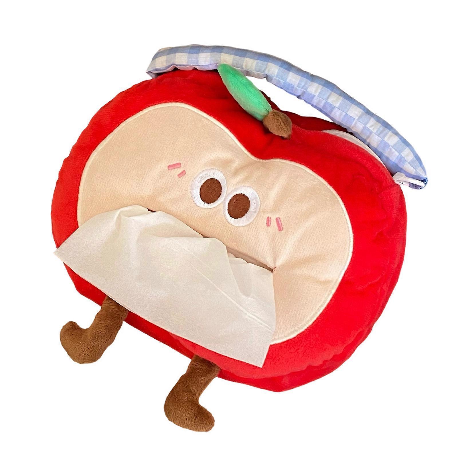 Multi Purpose Apples Tissue Holder Including Wall Mount Hook For Tissues Wet Wipes Storage Versatile Placement Solution Multicolor