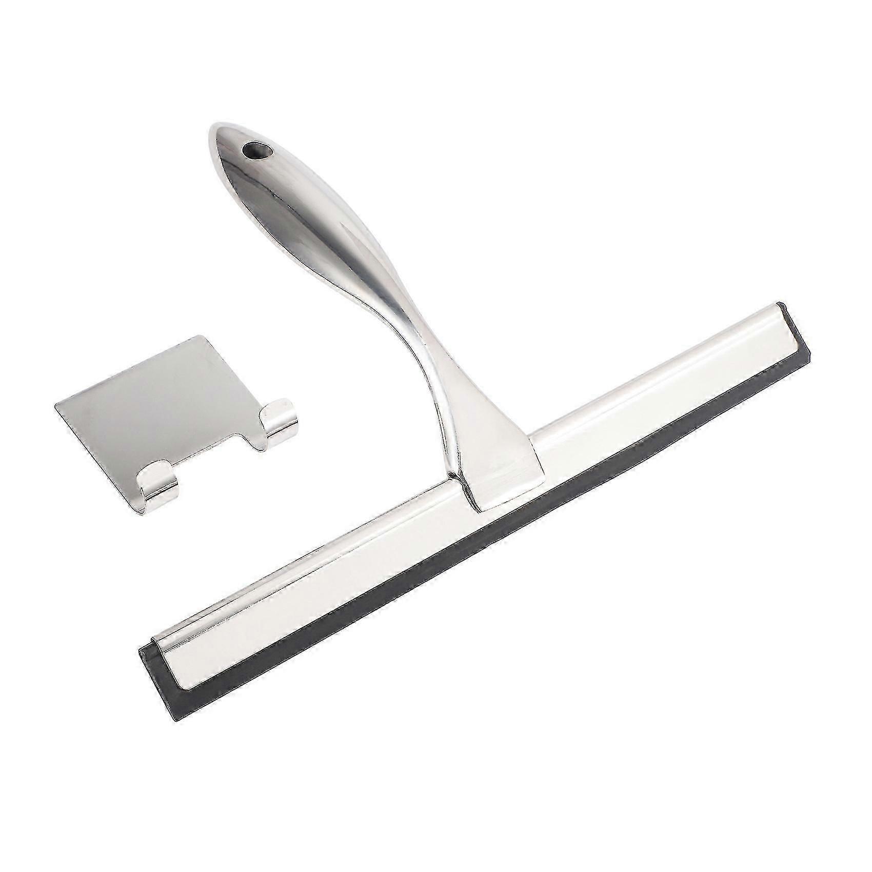 Rodo de aço inoxidável multiuso para chuveiro, 25 cm (10 polegadas), para banheiro e vidro de carro - JJ