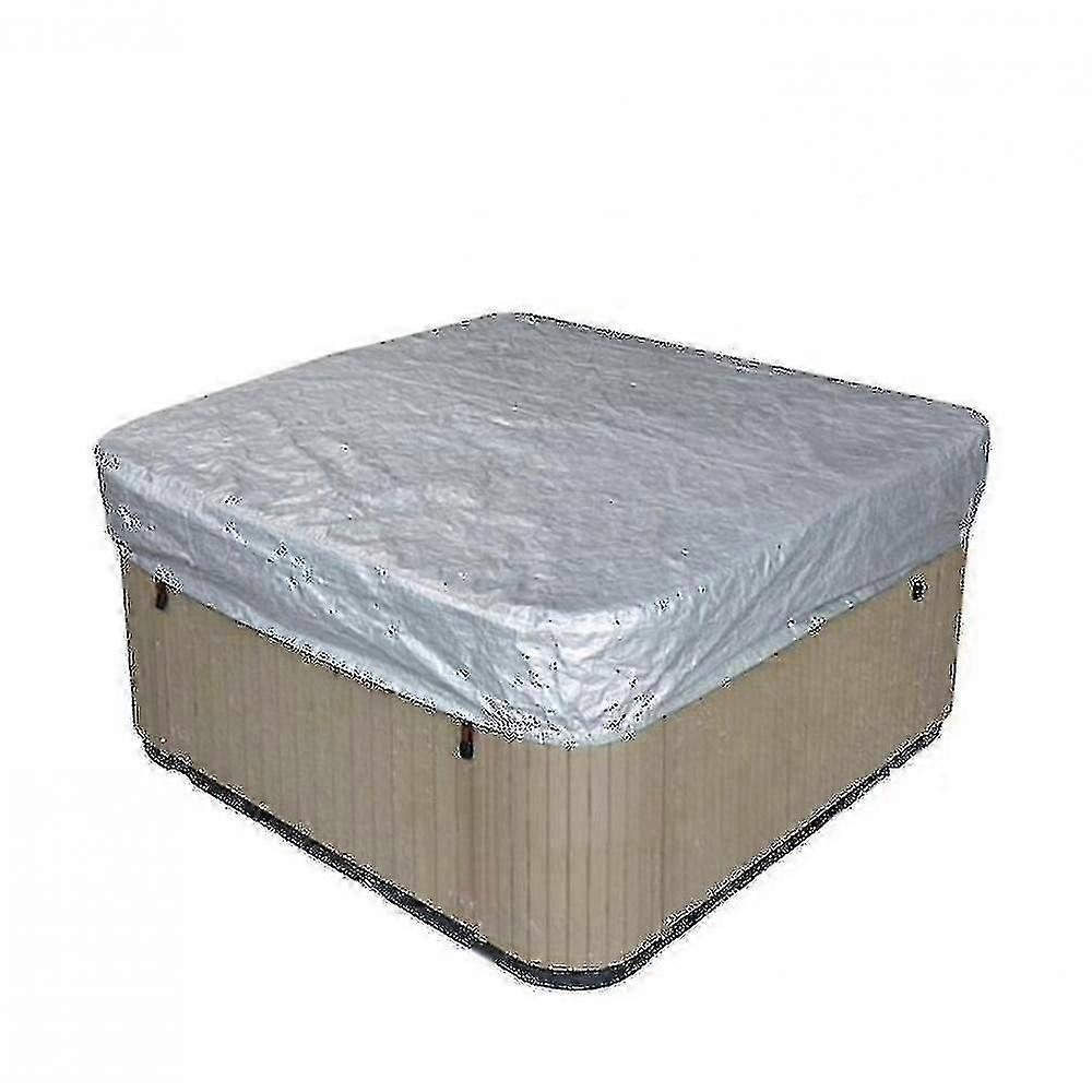 Vattentätt spa-poolskydd för bubbelpool, elastiskt UV-resistent utomhusmaterial 190T polyester