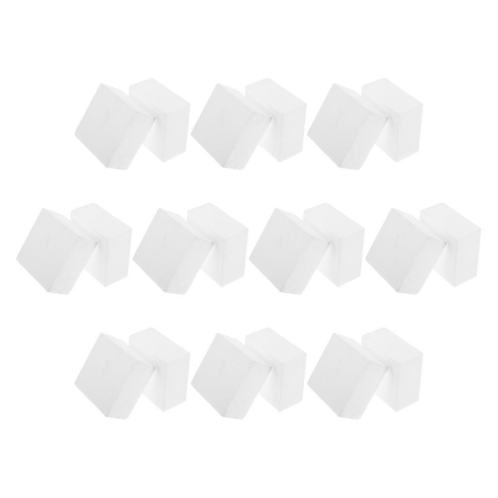 Foam Cake Dummy Set Square Model for Fondant Practice 60Pcs White Blocks