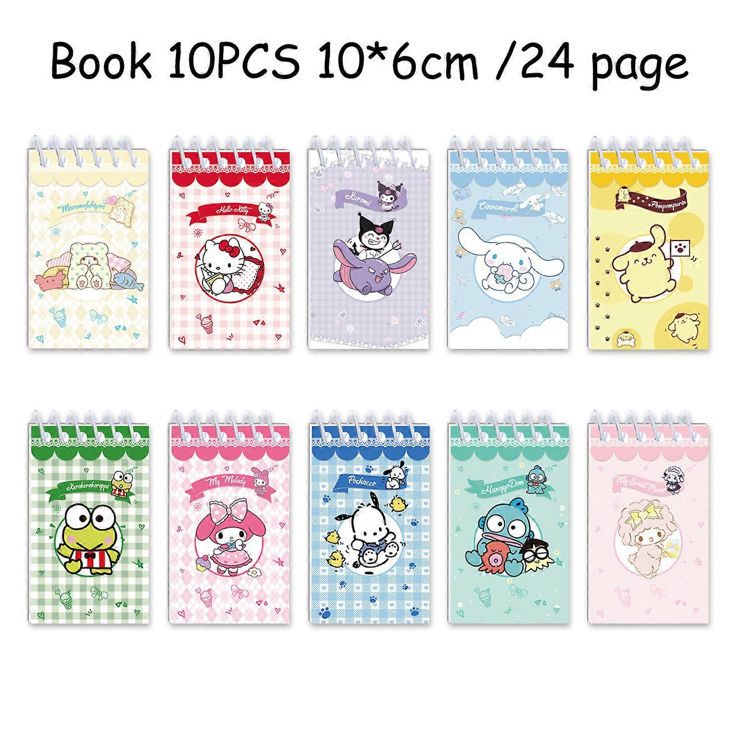Sanrio Cinnamon Dog Theme Party: Coil Notebook, Kuromi Notebook, Audio Notebook, Sticky Notes