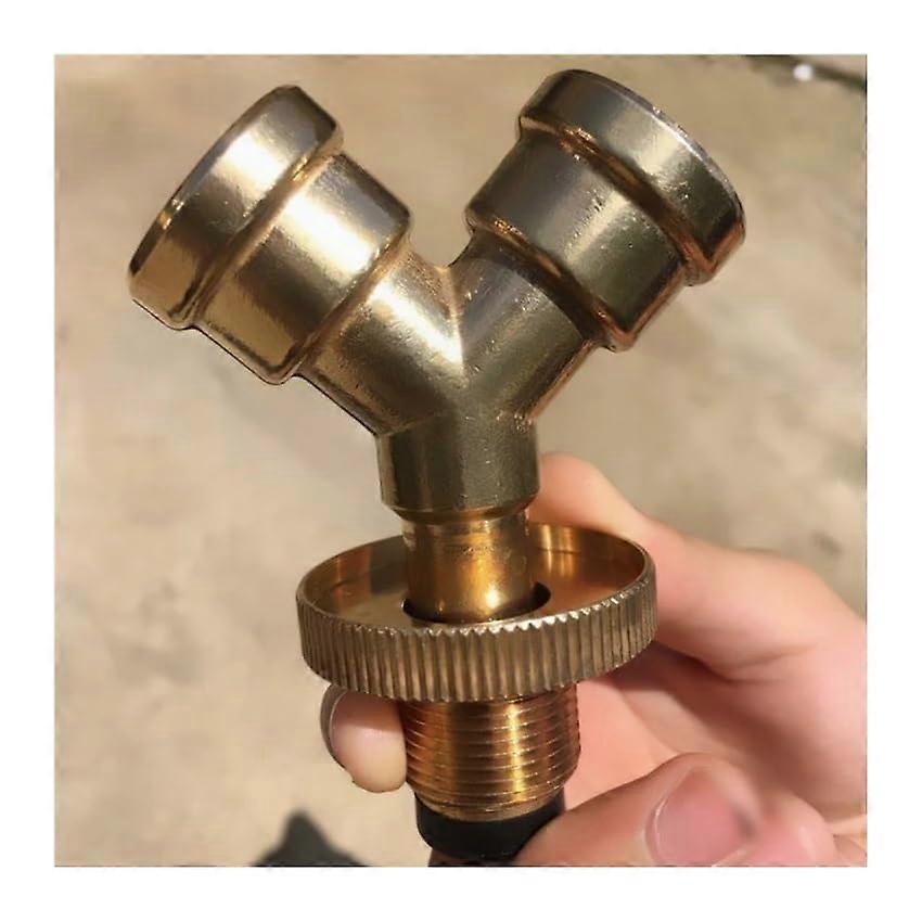 Gas Pressure Regulator Brass ThreeWay Propane Tank Adapter Low Control ExplosionProof