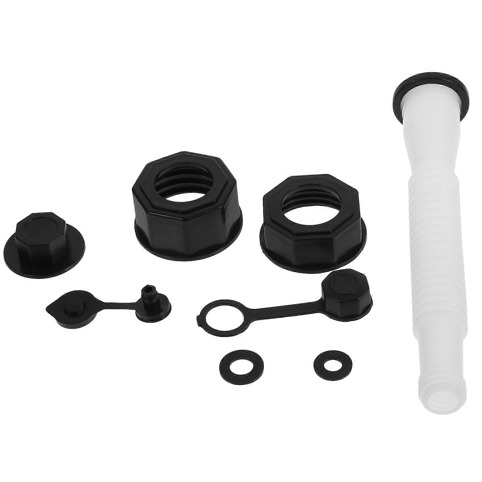 Can Replacement Nozzle Kit for Fuel Can Spout with Threaded Cap 2Sets