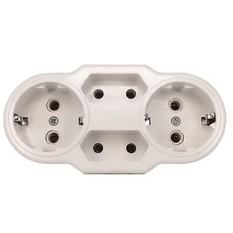 European Type Conversion Plug 1 TO 4 Way EU Germany Standard Power Adapter Socket 16A Travel charging adapter
