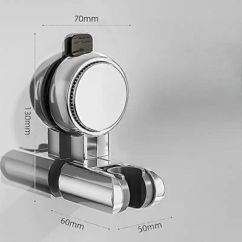 Nuevo cabezal de ducha grande de configuración horizontal único con soporte de ventosa reubicable para montaje en pared.