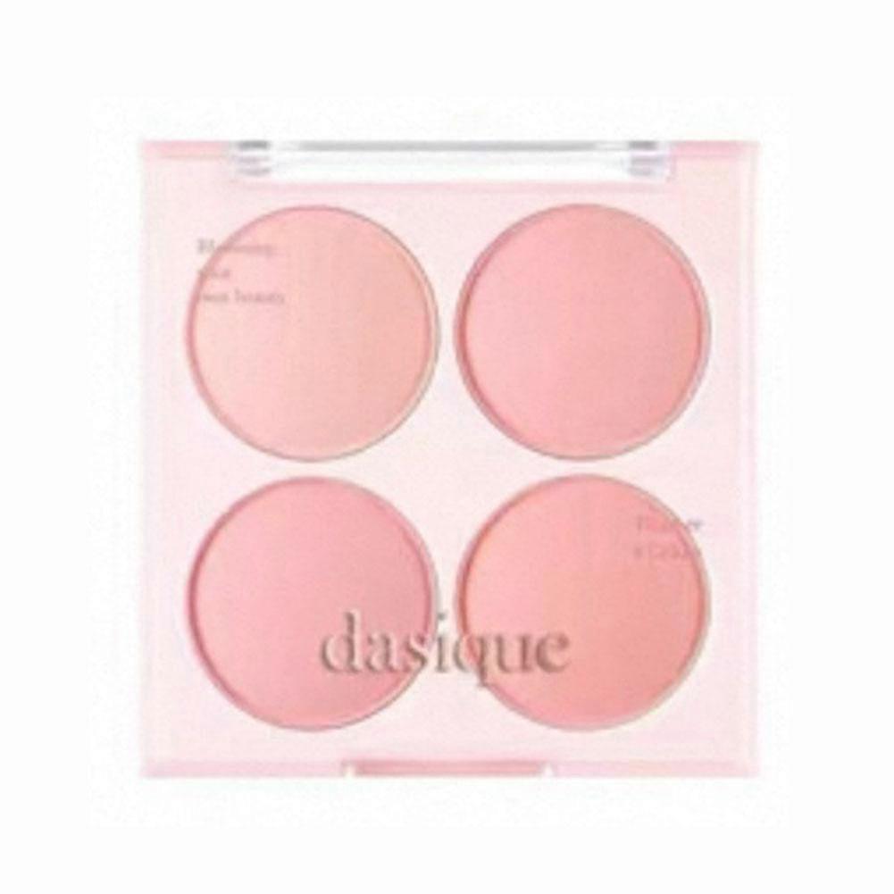 For Dasique 4-in-1 Blush Palette Multifunctional Makeup Highlighter Eyeshadow Lip Gloss Long Lasting Natural Glow Portable With Mirror