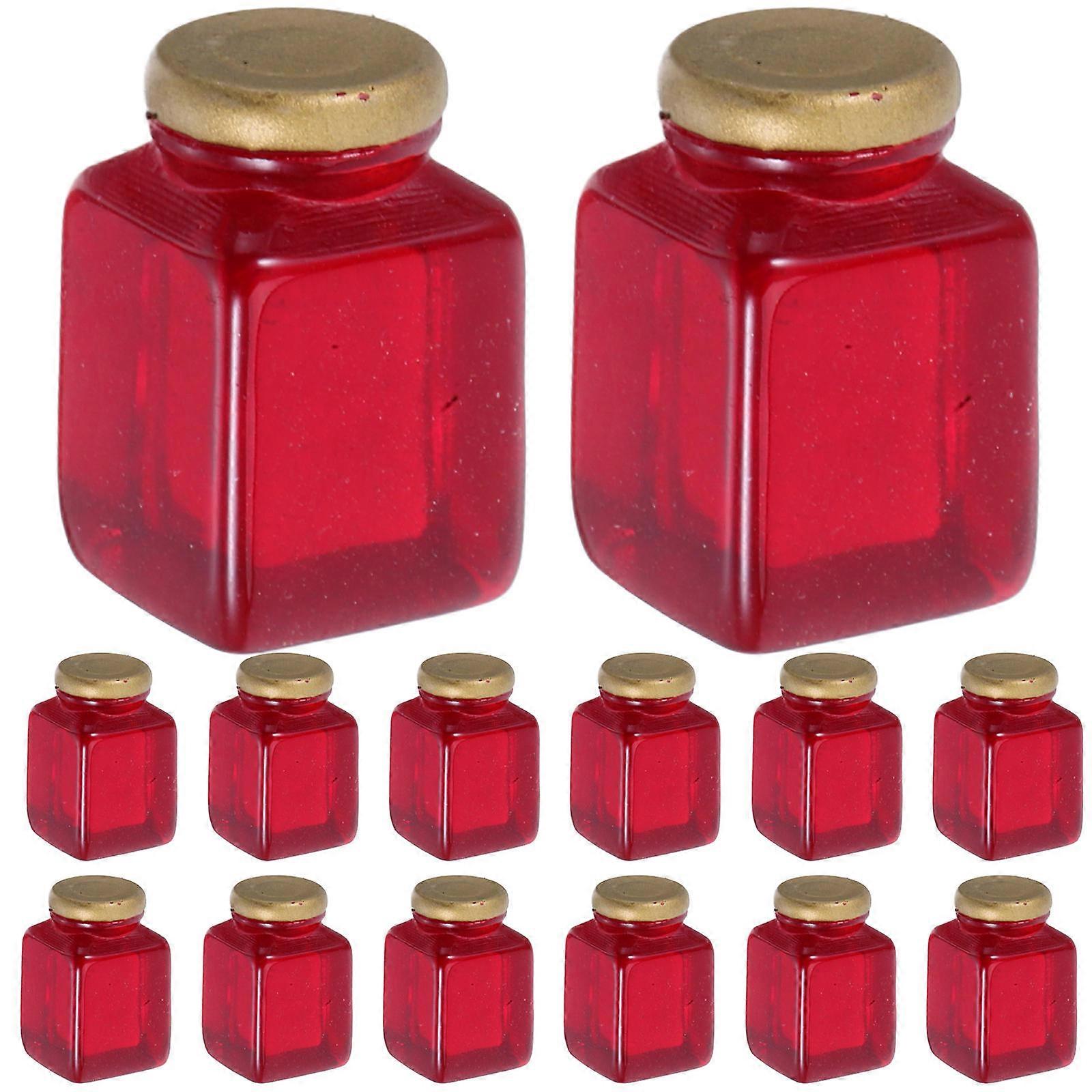 Dollhouse Kitchen Decor Miniature Jam Jars for 30Pcs Use
