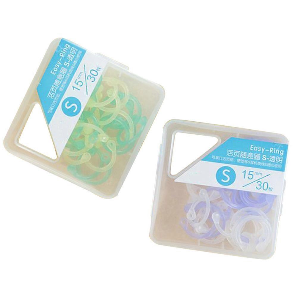 Rings For Paper Small Plastic Binder Rings Study And General Users 60Pcs