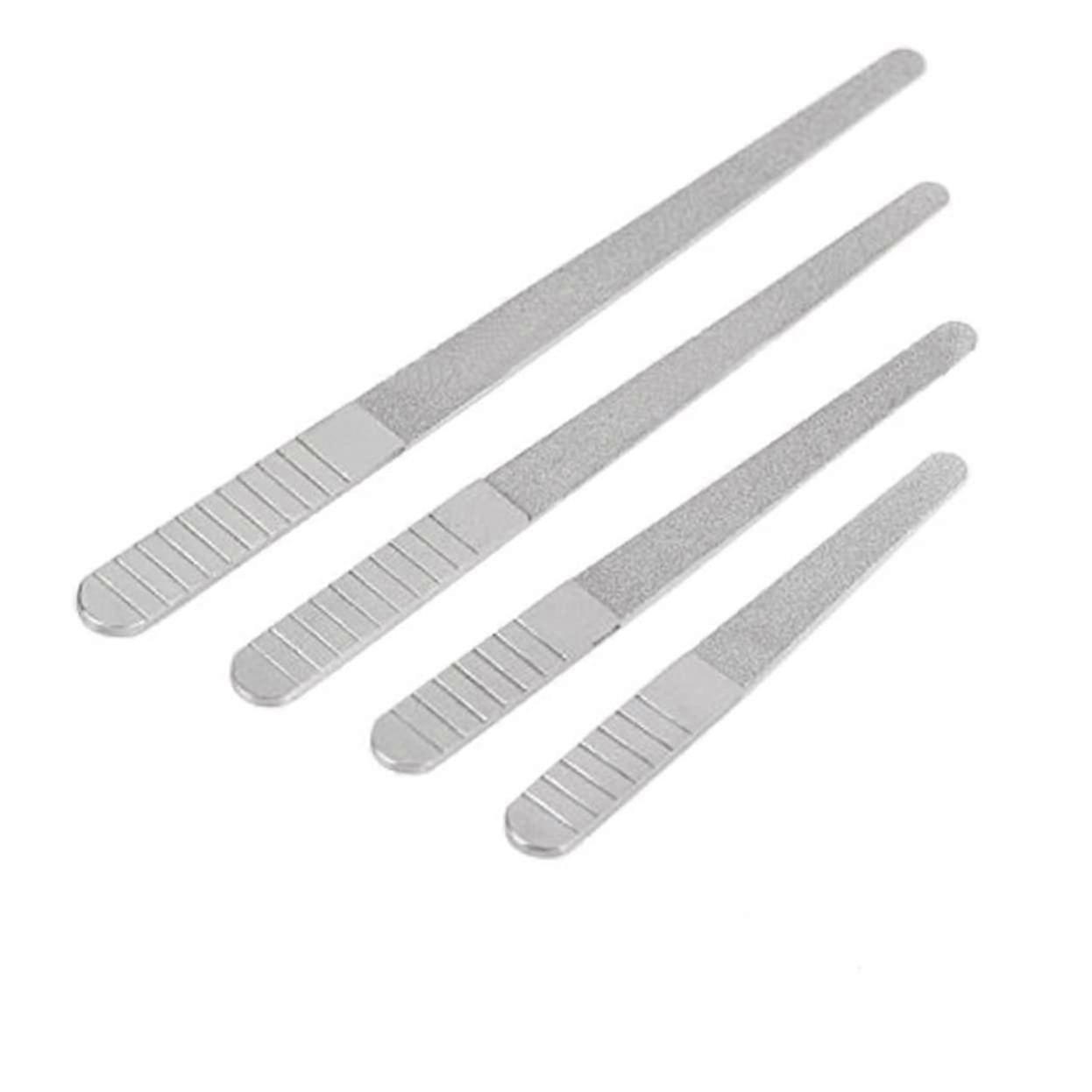 Stainless Steel Nail File Set 6pcs DoubleSided RustResistant Professional Manicure Tool