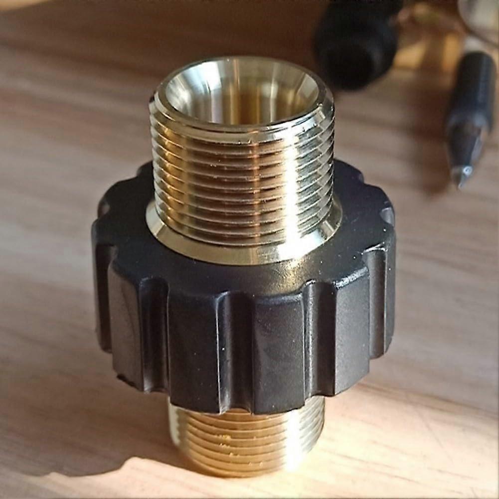 Pressure Washer Adapter M22 15mm Coupler Solid Brass Quick Install for Cleaning Equipment