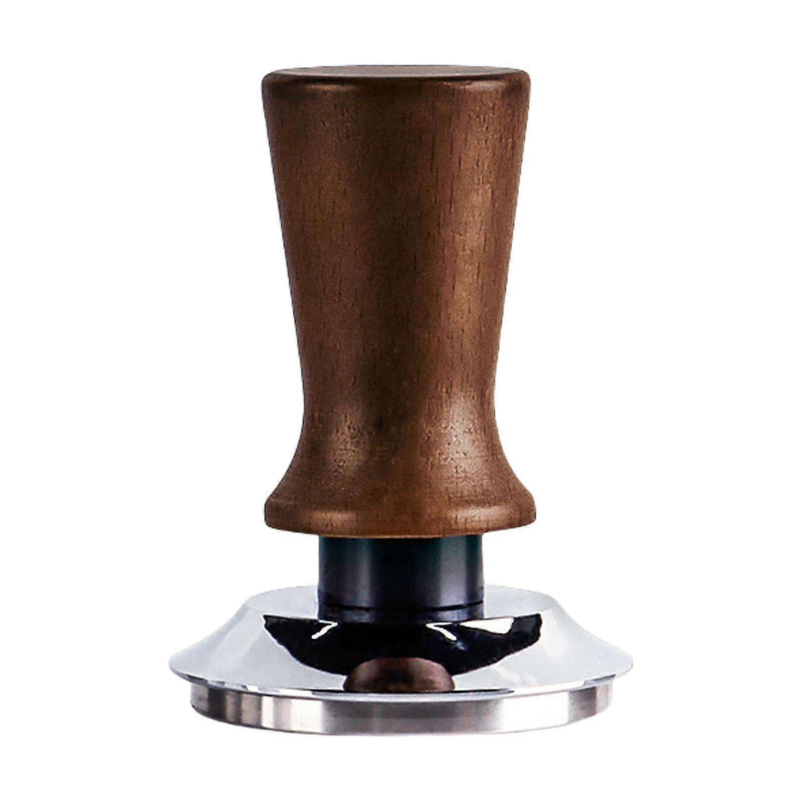 51mm Espresso Tamper with Wooden Handle, Consistent Pressure for Even Coffee Extraction