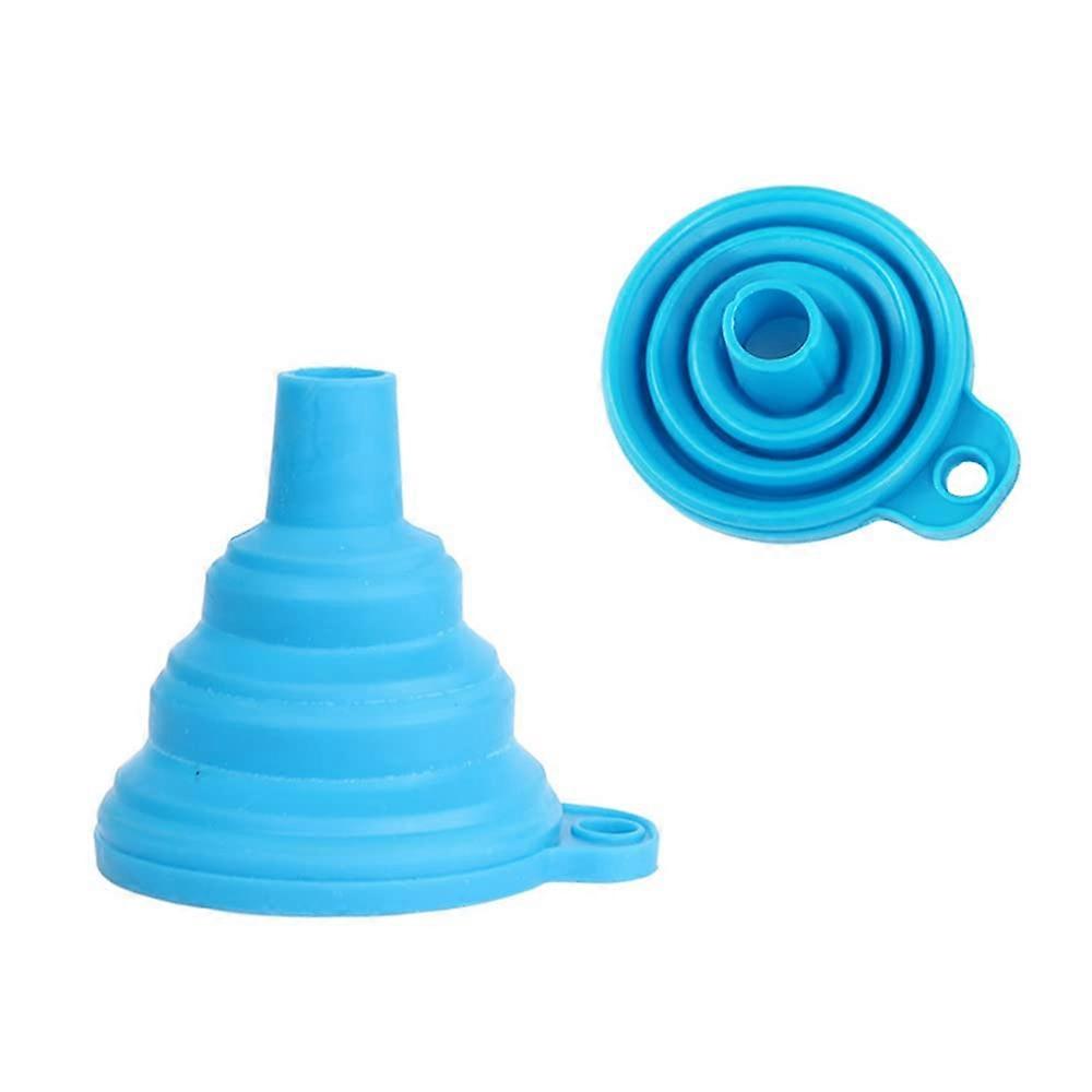 Silicone Folding Funnel Mini Collapsible Kitchen Tool for Oil Water Liquid Transfer Reusable Durable