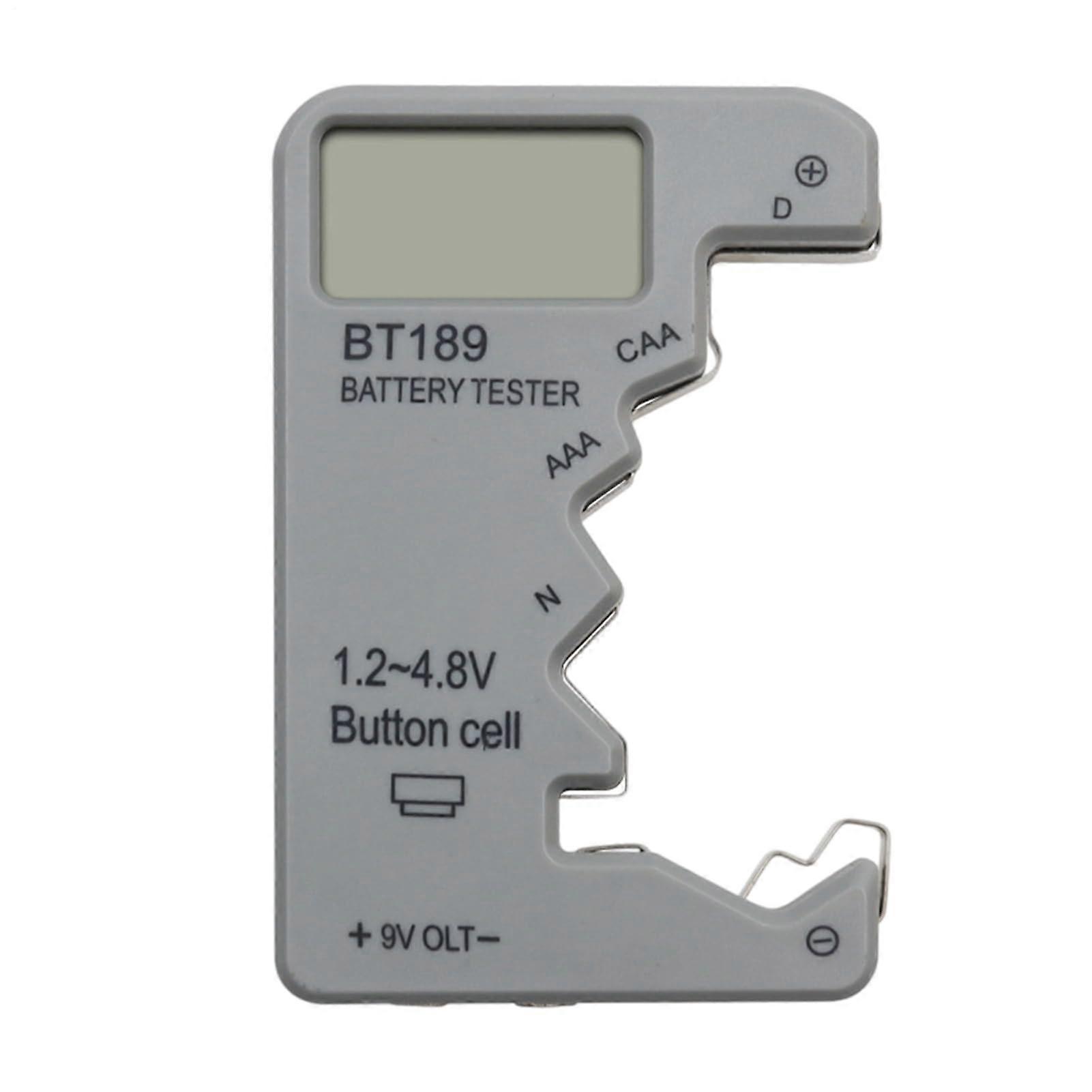 Precision Battery Tester with LED Display, Wide Compatibility, Compact for Home and Travel