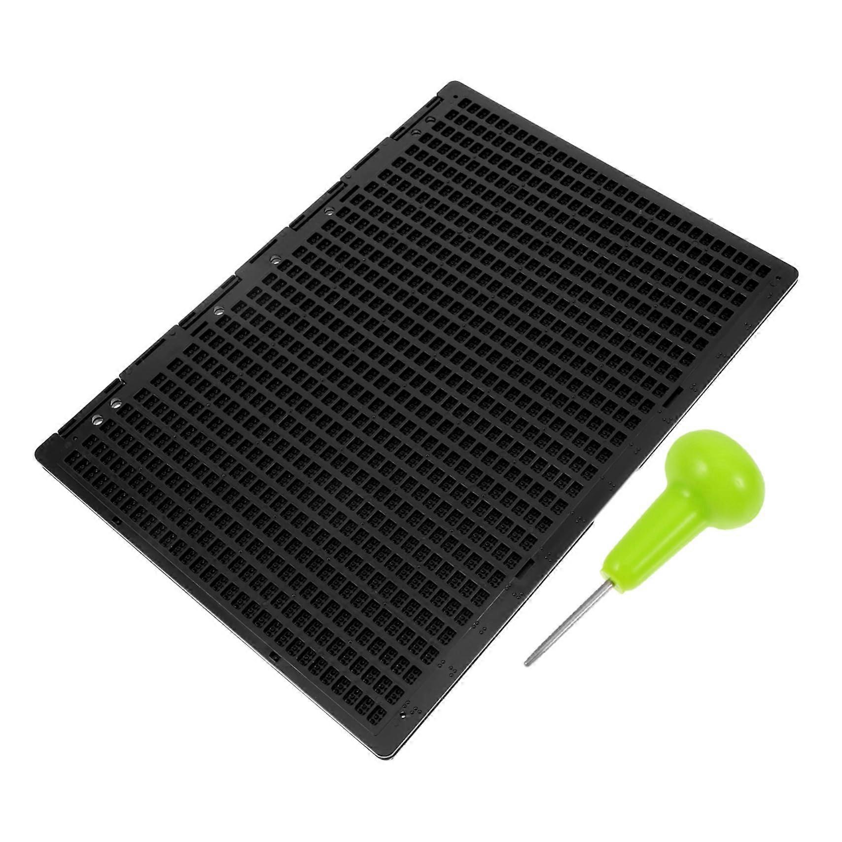 Braille Writing Kit with Stylus, Durable Plastic Braille Plate for Easy Practice and Learning