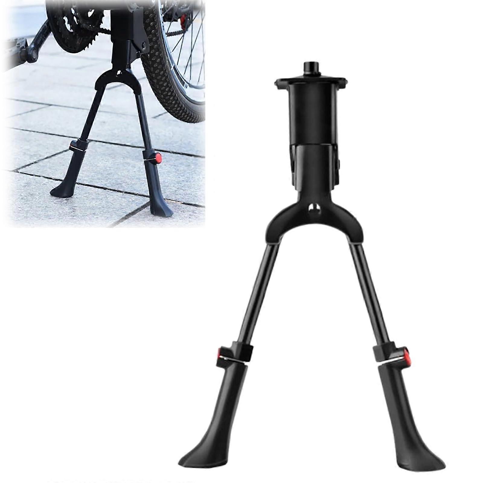 Bicycle Kickstand Adjustable Double Leg Aluminium Alloy Center Mount for 2429 Inch Mountain Bike