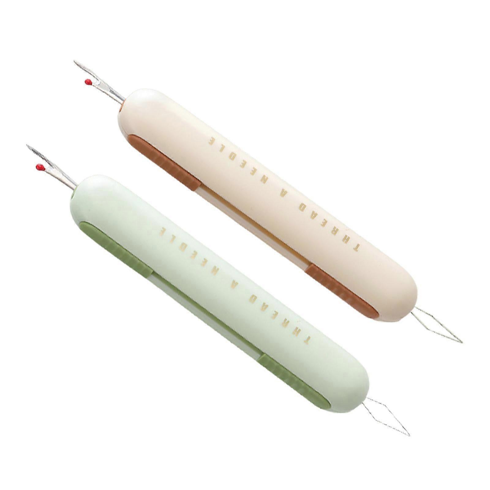 2x Sewing Threader and Seam Ripper Lightweight String Threader Easy Threader
