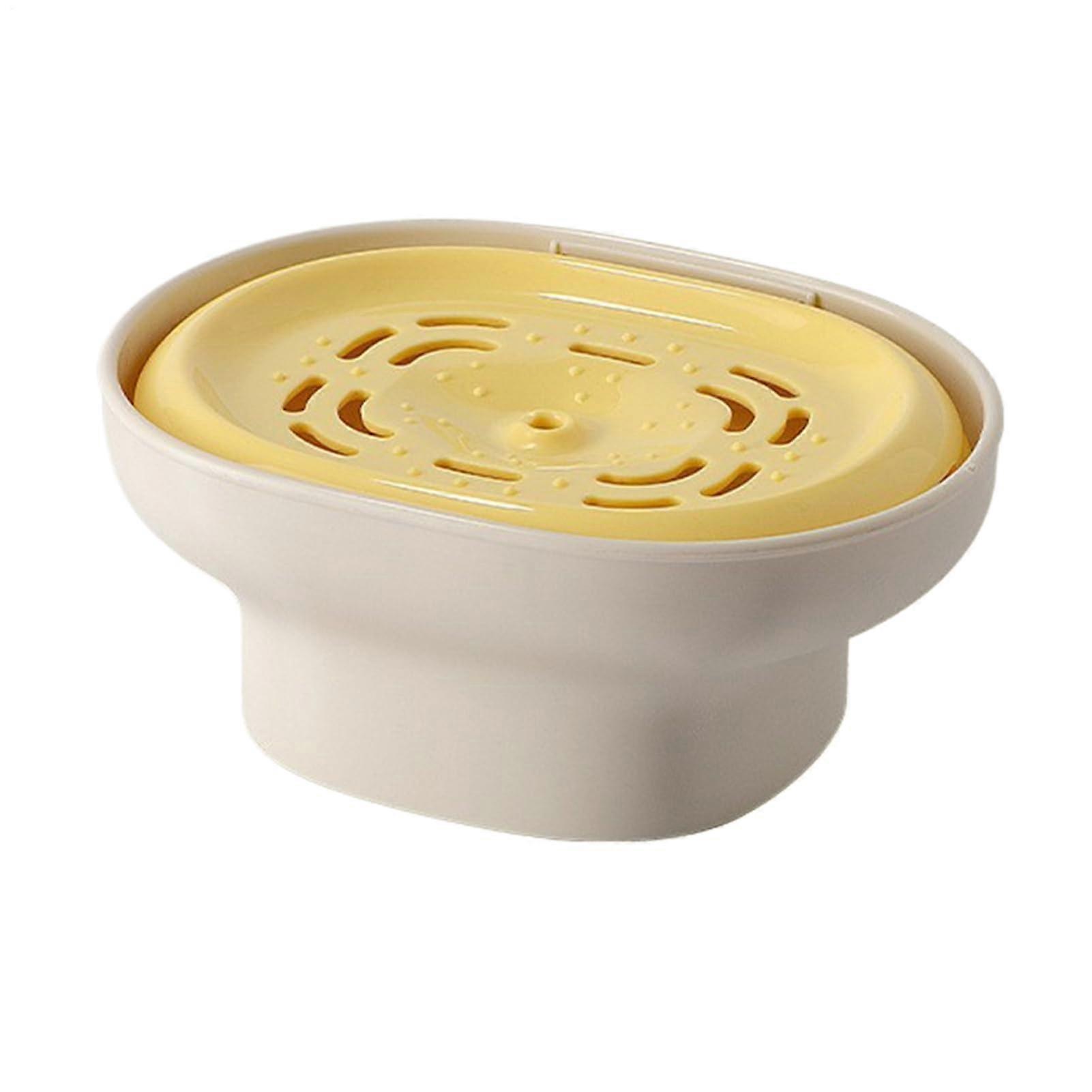 Dish Soap Dispenser with Sponge Holder, OnePress Pump, Fast Draining Tray for Kitchen Sink Use