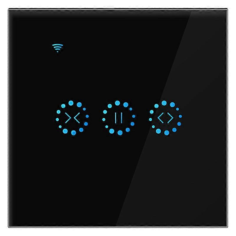 App Wifi Press Switch Shutter Switch Blinds Curtain Switch -Black