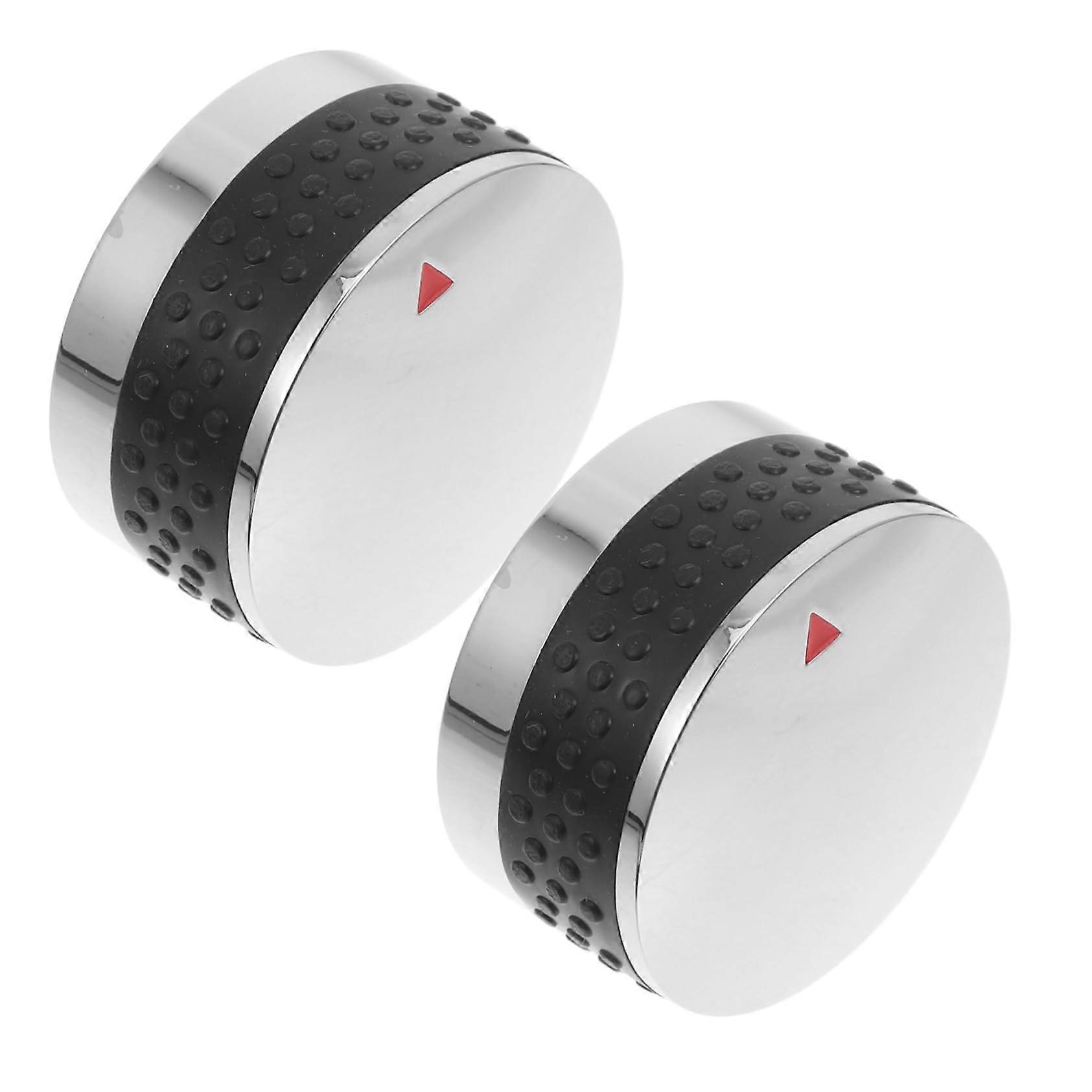 BBQ Grill Replacement Knobs 2pcs NonSlip Gas Stove Oven Handles Universal Fit Easy Flame Control
