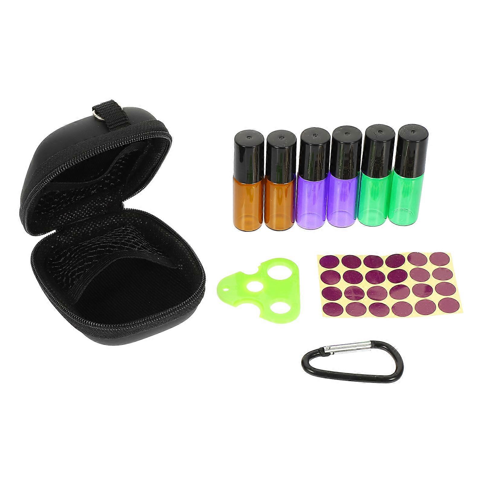 Essential Oil Roller Bottle Set for Storage Use with Refillable Bottles and Bag