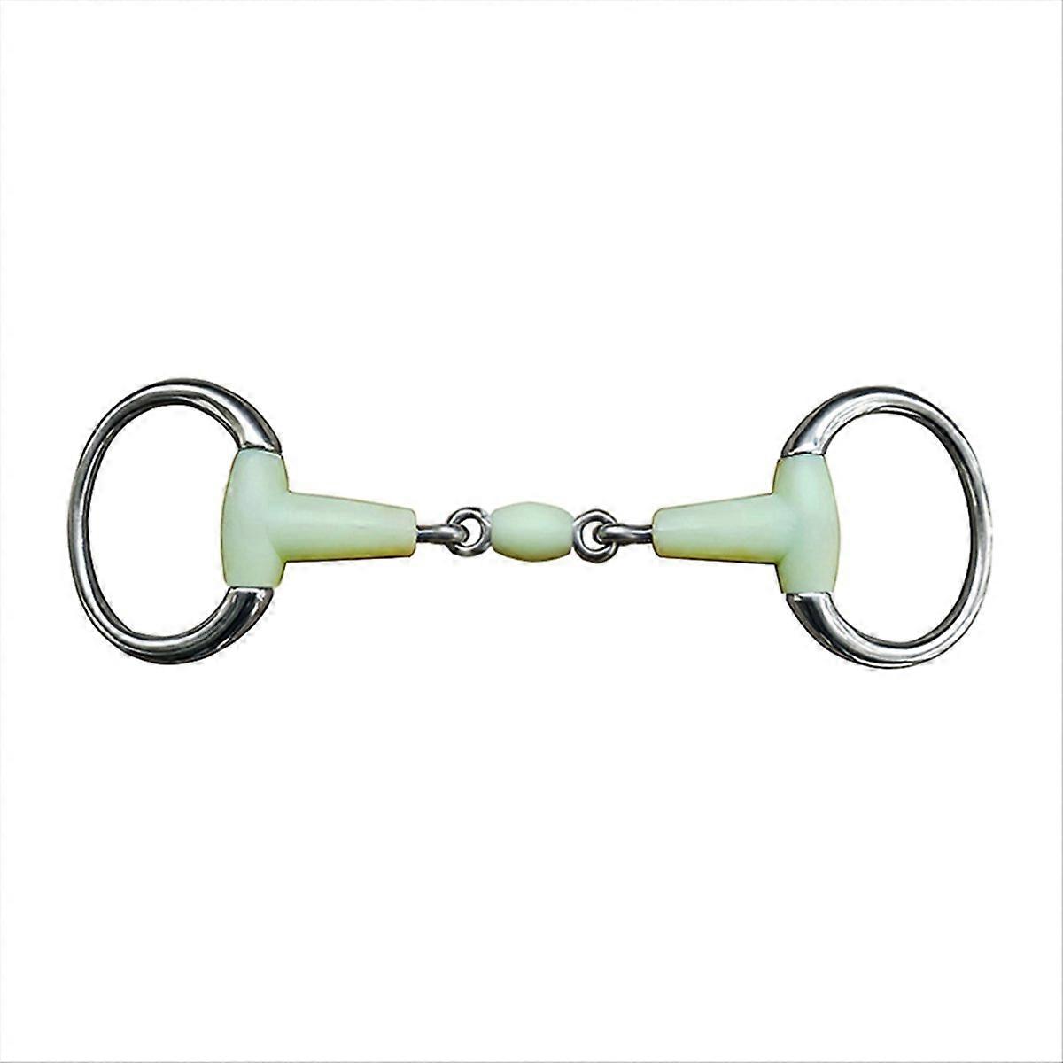 Hest Snaffle Bitt, Rustfritt stål Løs Ring Hest Munnbit