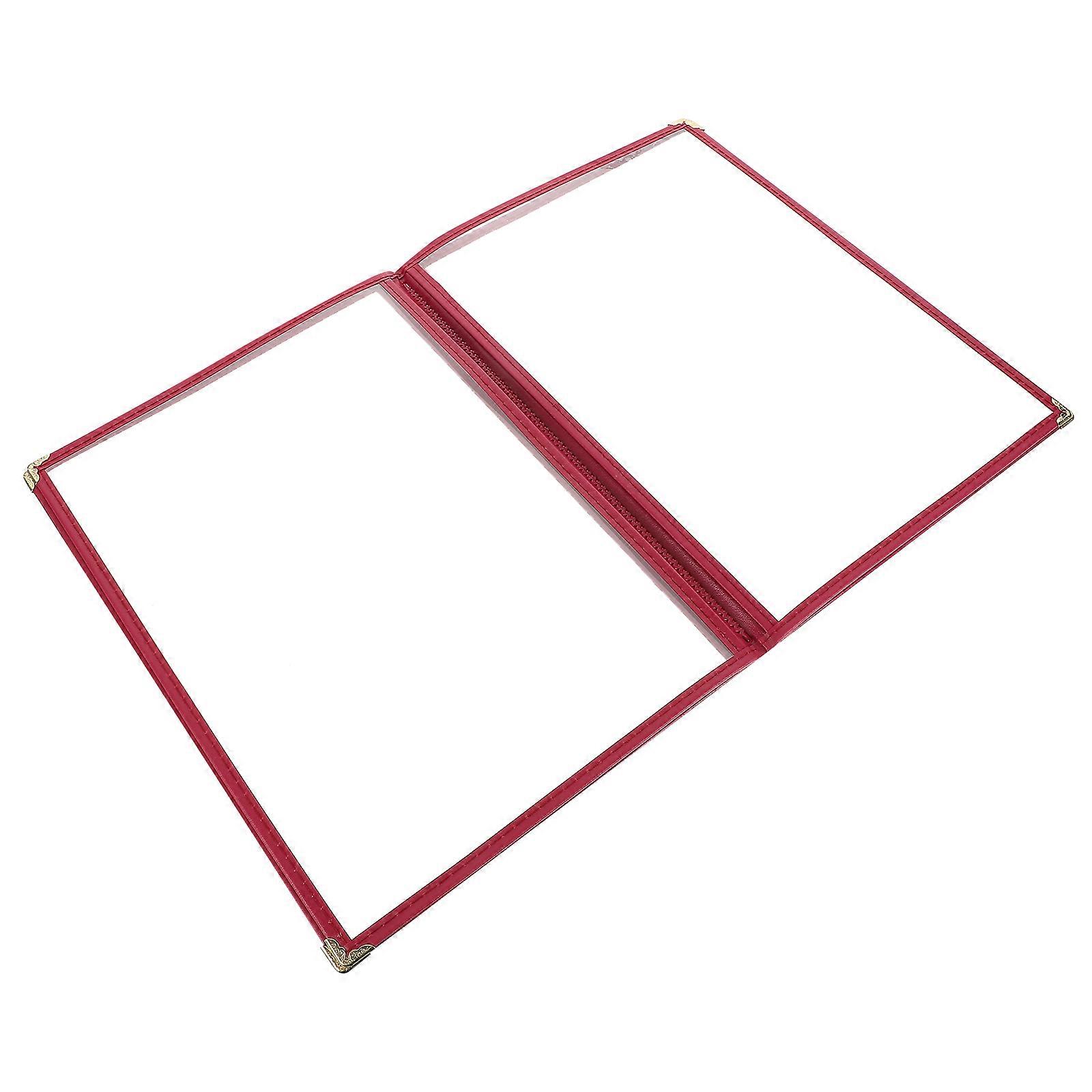 Restaurant Menu Covers Menu Cover for 3Pcs Transparent Holder