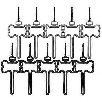 Dog Poop Bag Holder for Outdoor Use 10Pcs Poop Bag Fixing Clips Set