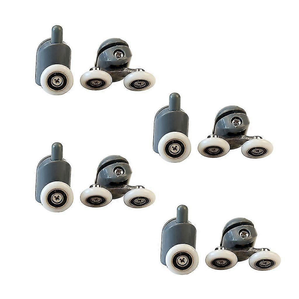 8 Pack Smooth Shower Door Runners Replacement 4 Upper Rollers 4 Bottom Rollers
