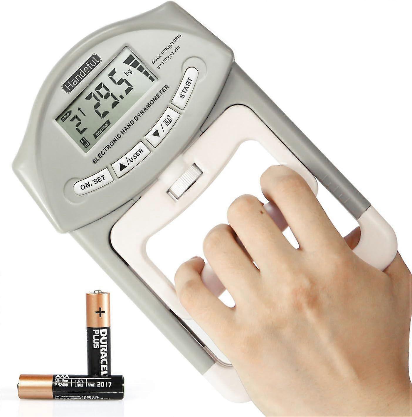 Grip Strength Tester Trainer - Dynamometer Handgrip Measurer Meter, Handheld