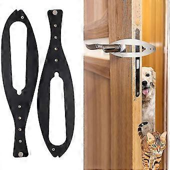 2PCS Adjustable Cat Door Holder Latch, 2.5-6" Wide Flex Latch Stopper, Easy to Install