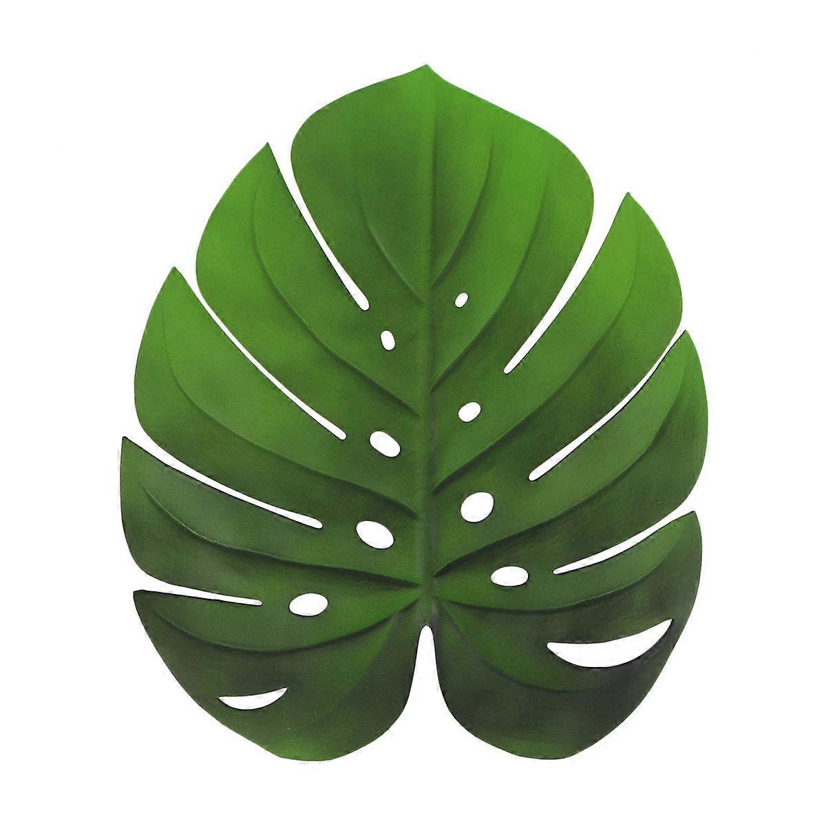 Waterproof Turtle Leaf Table Mat Simulation Placemat for Kitchen 2Pcs