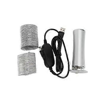 Elektrische Fußschleifmaschine Tragbarer USB-Hornhautentferner 360 Grad Drehzahl Einstellbarer Fußwäscher mit 60 Stück Ersatzschleifpapier Grau