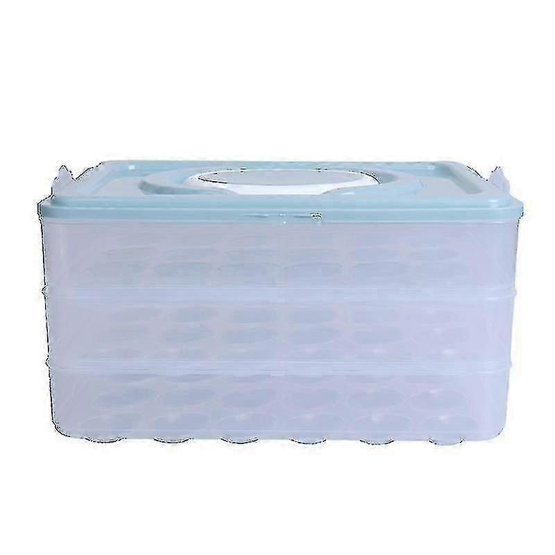 Egg Holder 3-layer Deviled Egg Tray With Lid Egg Carrier Box Dispenser