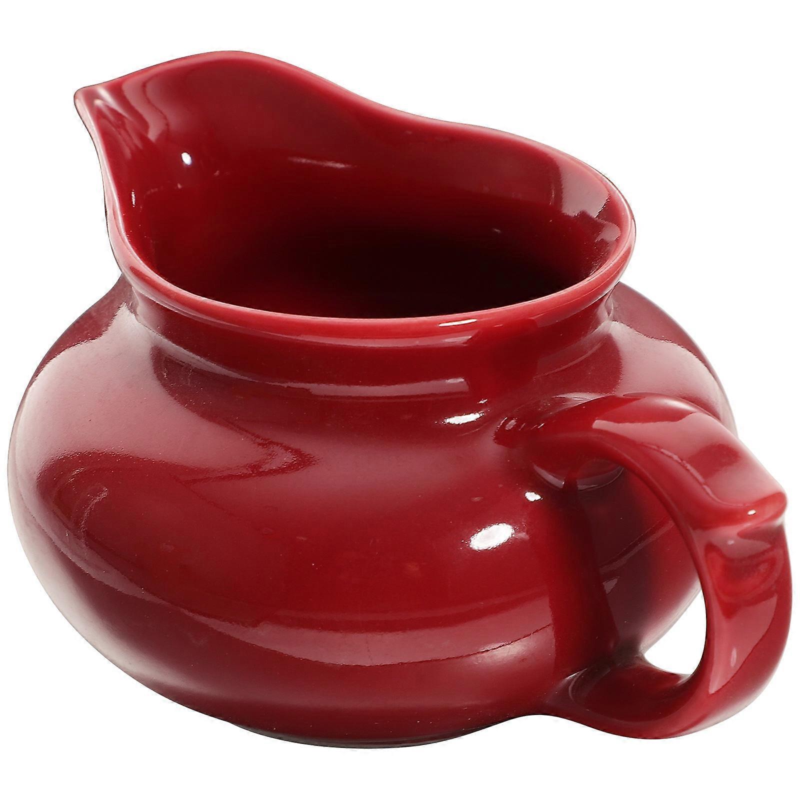 Ceramic Sauce Cup for Multi-Function Use Red Restaurant Gravy Boat