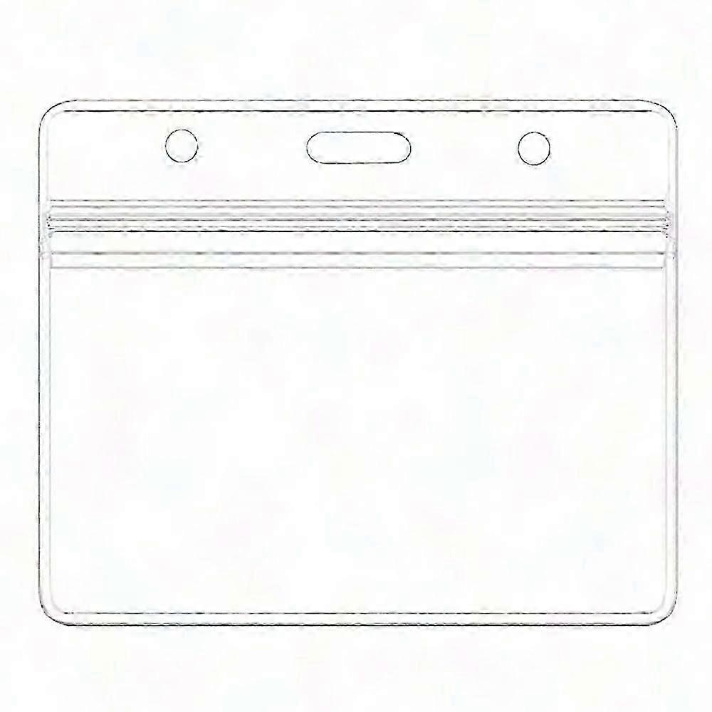 Sealable Waterproof Plastic Horizontal Badge Holders